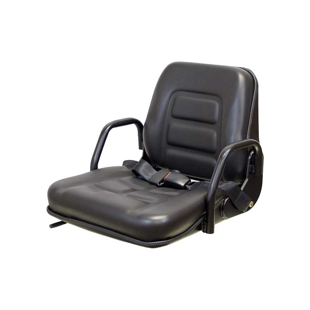 Uni Pro 134 Seat Top Assembly | With Hip Restraints | Black Vinyl