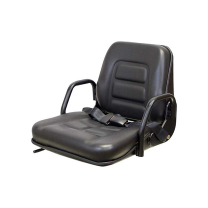 Uni Pro 134 Seat Top Assembly | With Hip Restraints | Black Vinyl