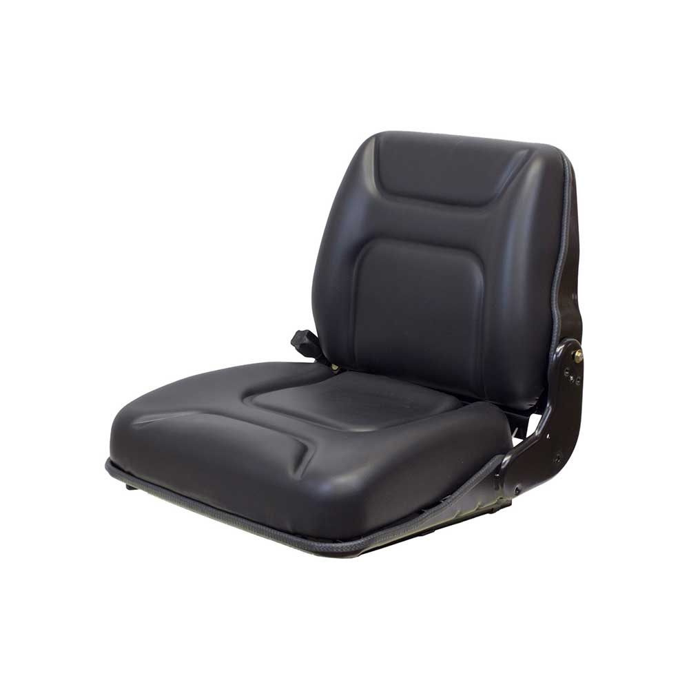 Pilot | Low Profile Seat and Mechanical Suspension | Slide Rails | Black Vinyl | 7536