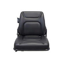 Pilot | Low Profile Seat and Mechanical Suspension | Slide Rails | Black Vinyl | 7536