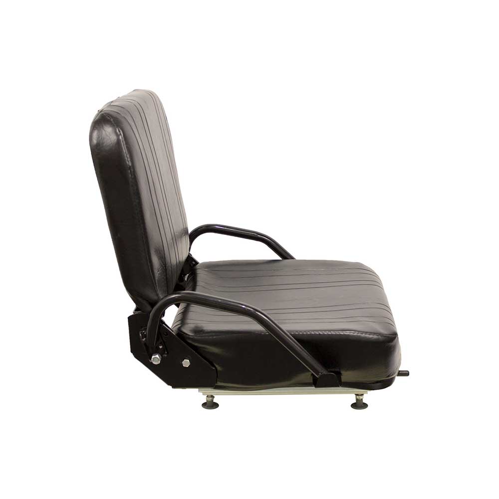 Uni Pro 745 Seat Top Assembly | With Hip Restraints | Black Vinyl