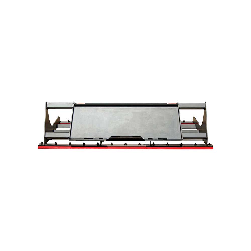 GREYWOLF Land Plane Attachment for Skid Steer Loaders | Gray/Red Powder Coat