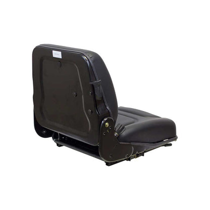 Pilot | Low Profile Seat and Mechanical Suspension | Slide Rails | Black Vinyl | 7536