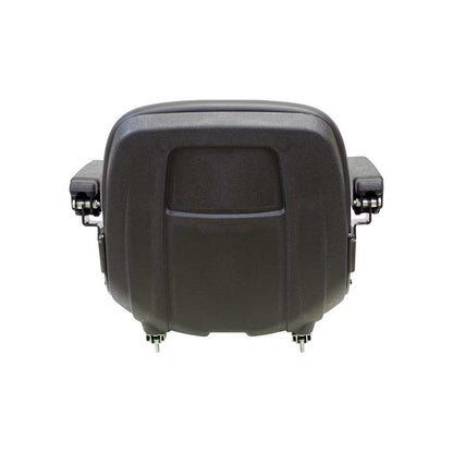 Milsco | XB180 | Bucket Seat | Mid-Back | Armrests | Black Vinyl | 6780