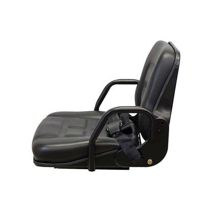 Uni Pro 134 Seat Top Assembly | With Hip Restraints | Black Vinyl