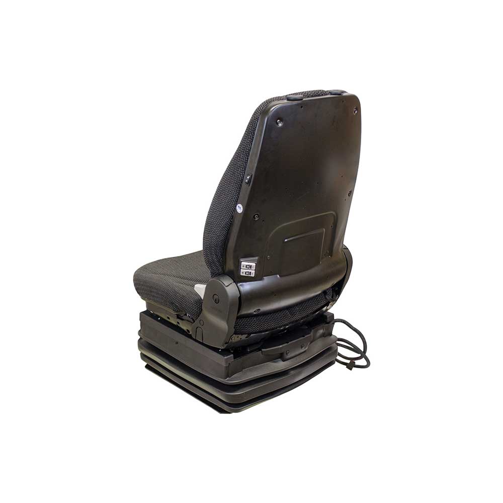Uni Pro 1251 Air Suspension Seat | 24-Volt | Black/Gray Fabric