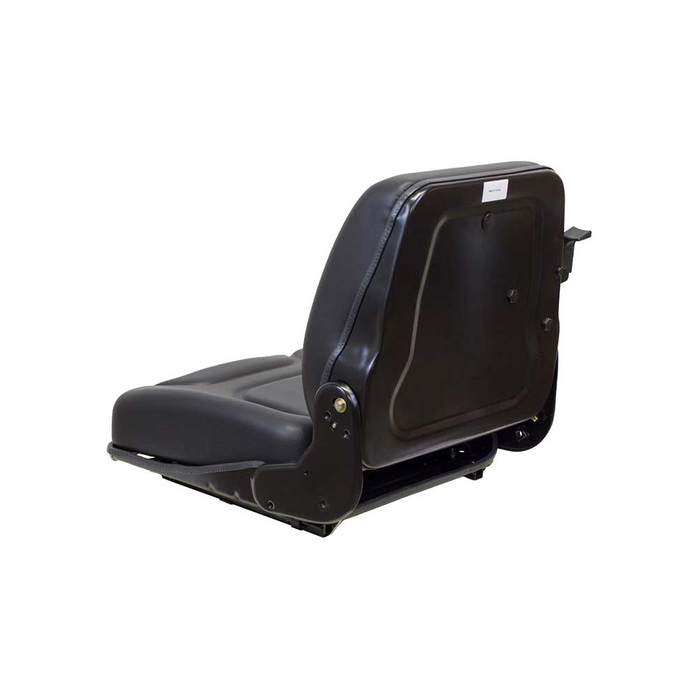 Pilot | Low Profile Seat and Mechanical Suspension | Slide Rails | Black Vinyl | 7536