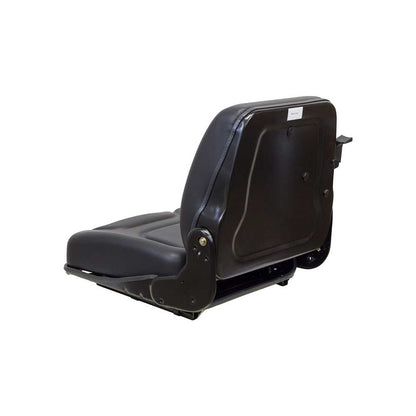 Pilot | Low Profile Seat and Mechanical Suspension | Slide Rails | Black Vinyl | 7536