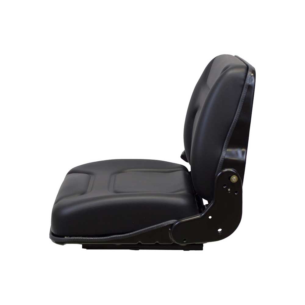 Pilot | Low Profile Seat and Mechanical Suspension | Slide Rails | Black Vinyl | 7536