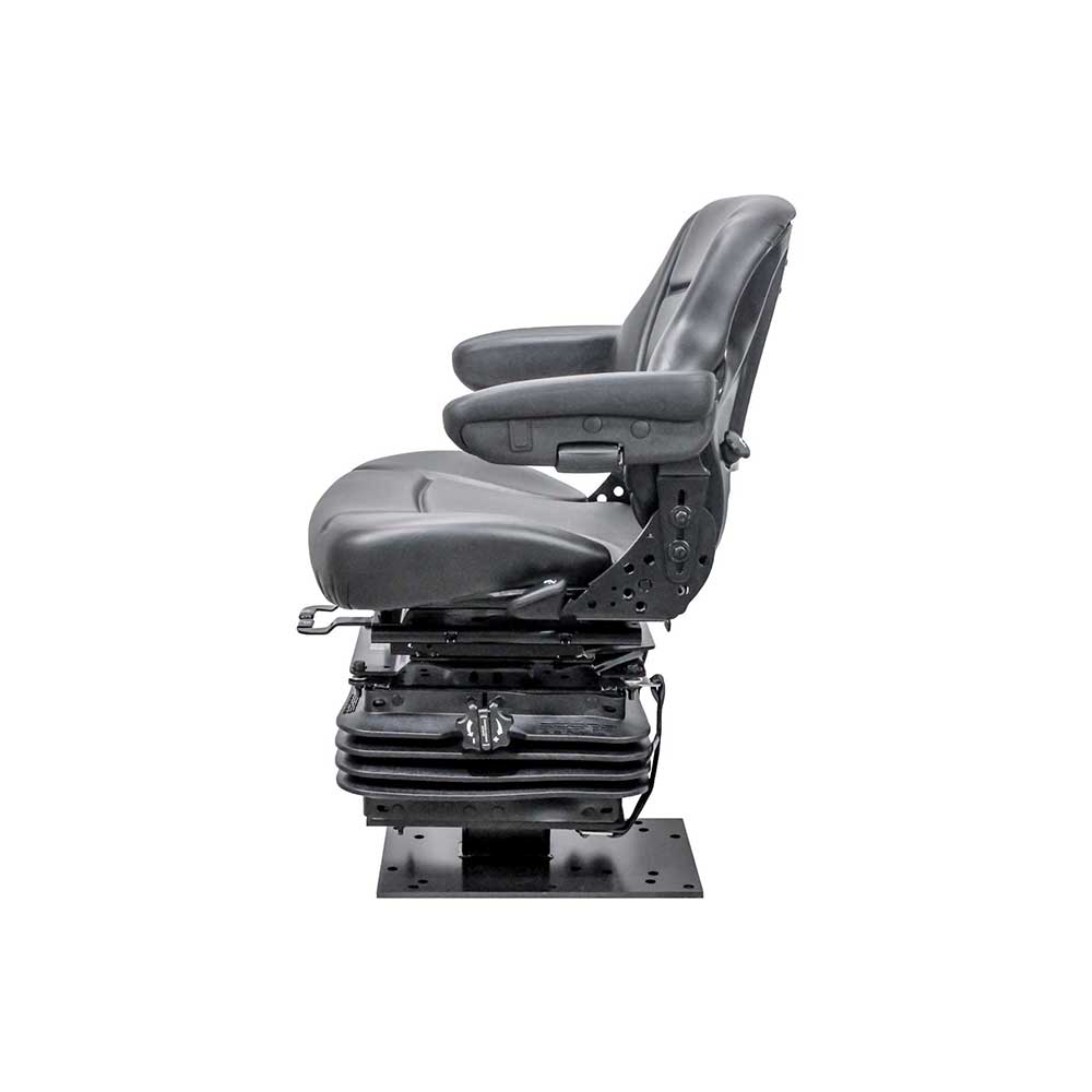 Sears | 5527E/T | Seat & Mechanical Suspension | Swivel | Armrests | Black Vinyl | 7814