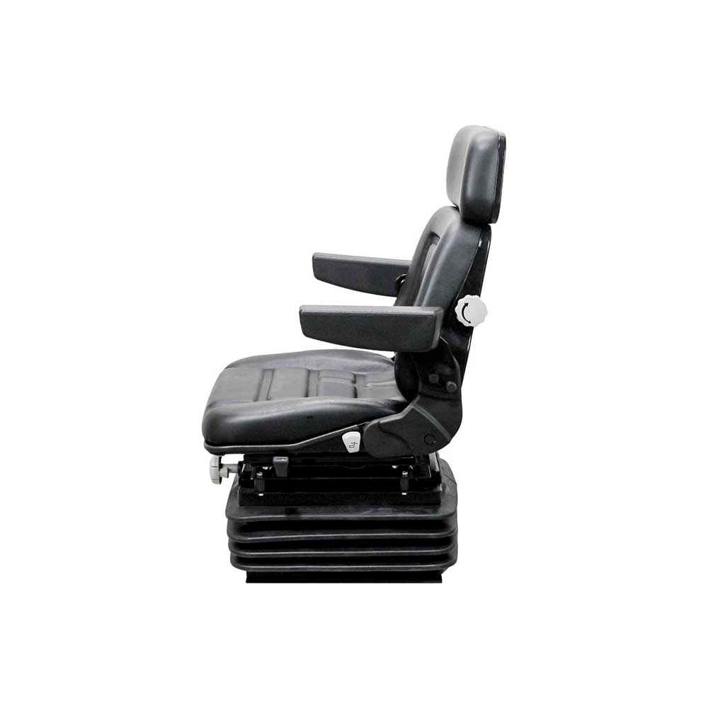 Pilot | P81 | Seat & Mechanical Suspension | Armrests | Swivel | Black Vinyl | 7892