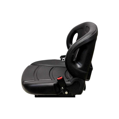 Uni Pro 53 Forklift Seat | With Side Restraints | Black Vinyl