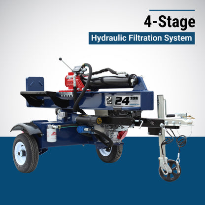 Iron & Oak Log Splitter | 24-Ton | Honda GX160