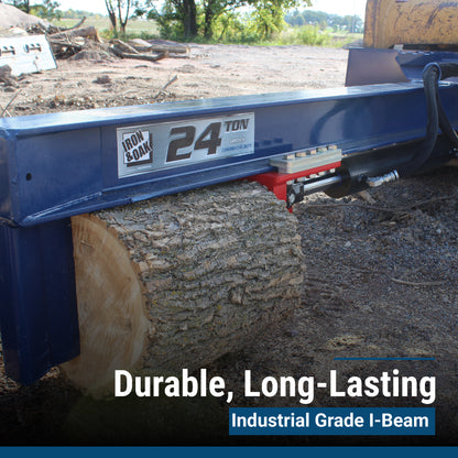 Iron & Oak Log Splitter | 24-Ton | Skid Steer Mount