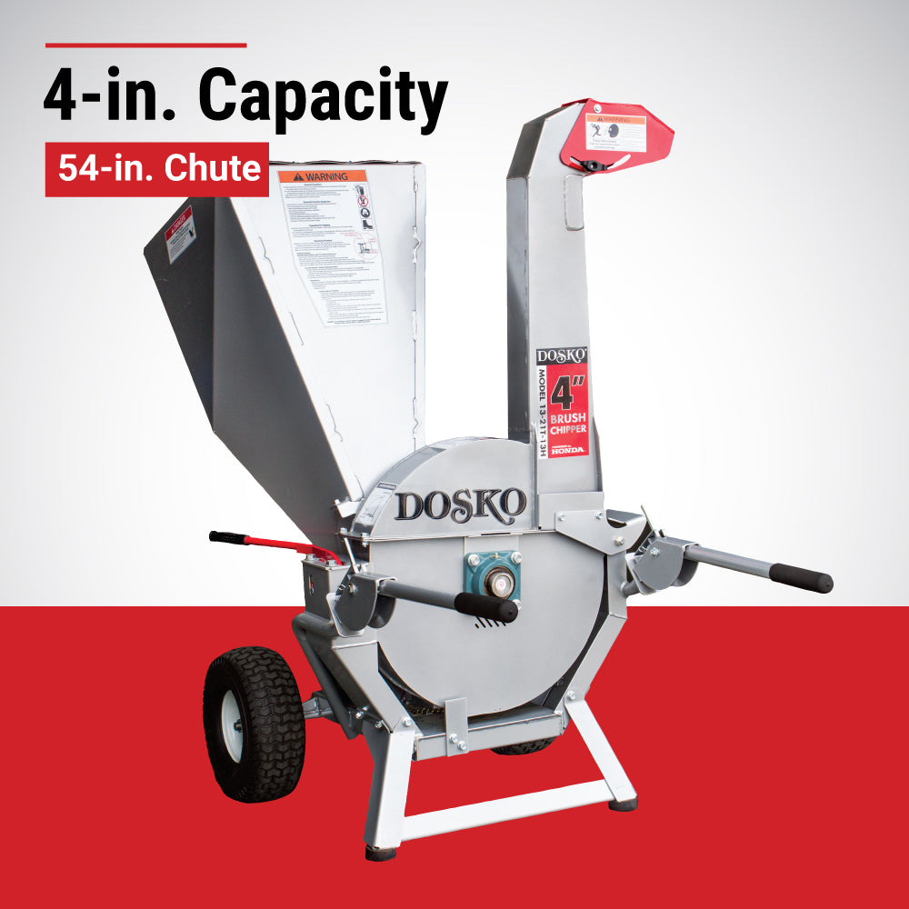Dosko Brush Chipper | 4-In. | Honda GX390