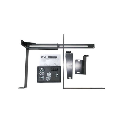 K&M Mfg Monitor Bracket Kit for John Deere 7R-8R/RT/RX-9R/RT/RX Tractors | Includes Tray | Black