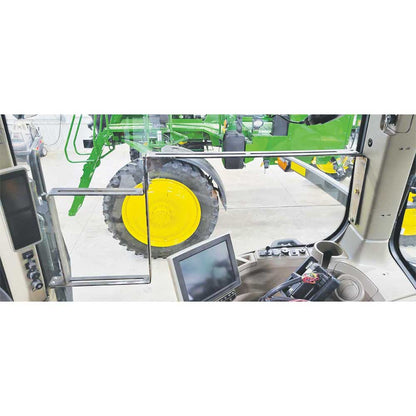 K&M Mfg Monitor Bracket Kit for John Deere 7R-8R/RT/RX-9R/RT/RX Tractors | Includes Tray | Black