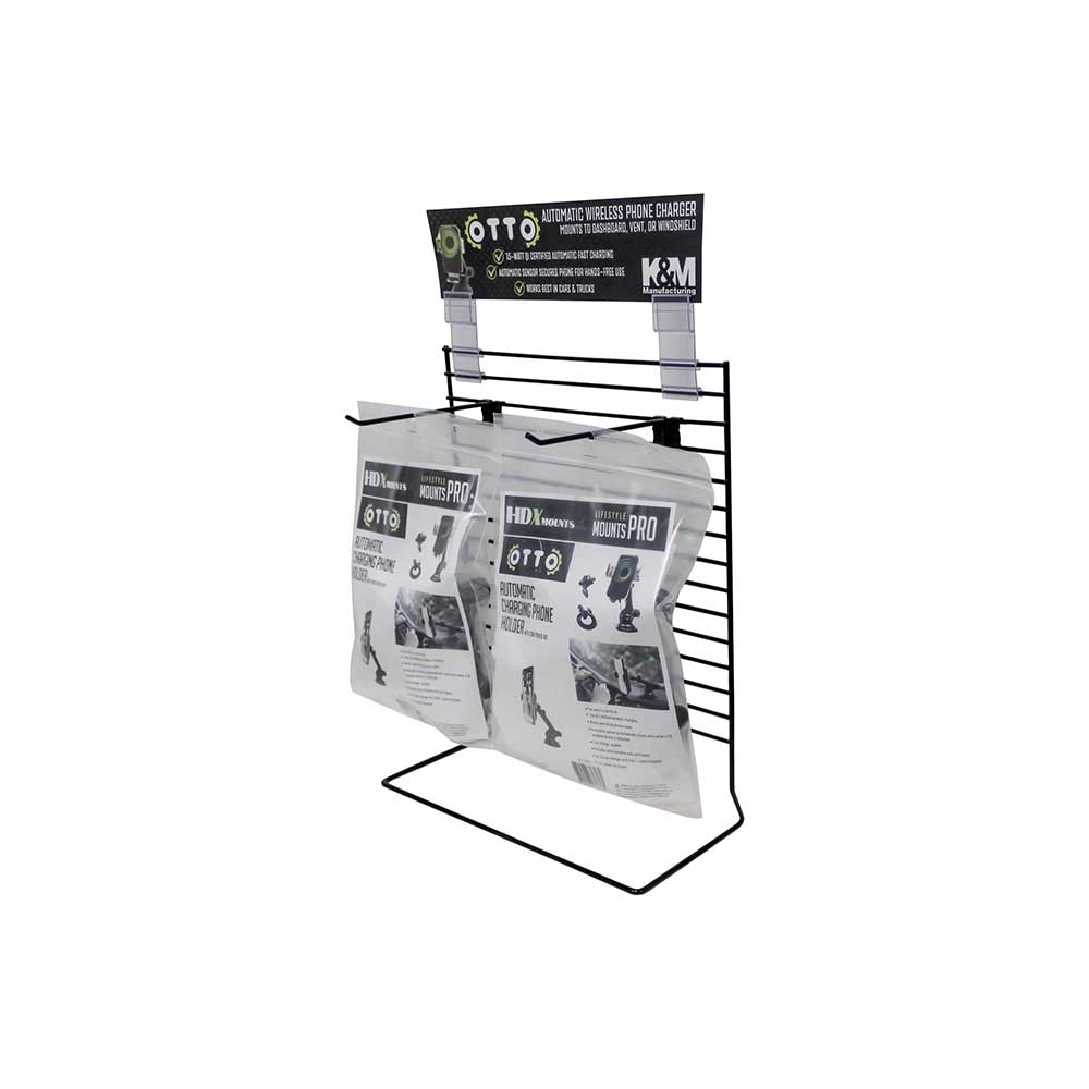 HDX Mounts Otto Wireless Car/Truck Phone Charger Display | 1 Display Stand | Qty 4 of Otto Chargers