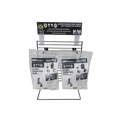 HDX Mounts Otto Wireless Car/Truck Phone Charger Display | 1 Display Stand | Qty 4 of Otto Chargers