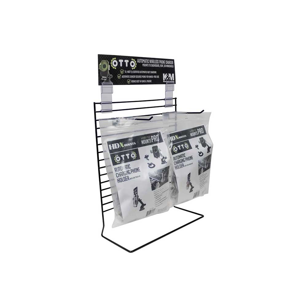 HDX Mounts Otto Wireless Car/Truck Phone Charger Display | 1 Display Stand | Qty 4 of Otto Chargers