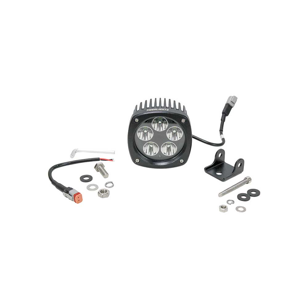 Tiger Lights Case-Cat-Gehl-Deere-Komatsu-Mustang Compact LED Super Spot Work Light | 4.5-In.