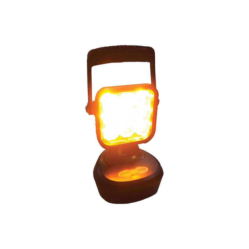 Tiger Lights LED Magnetic Work Light | Flashing Amber/White | Rechargeable