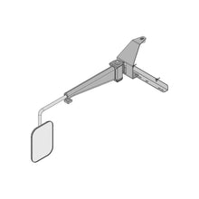 K&M Mfg Mirror Kit for John Deere Sound-Gard™ Series Tractors | LH or RH | Black Powder Coat