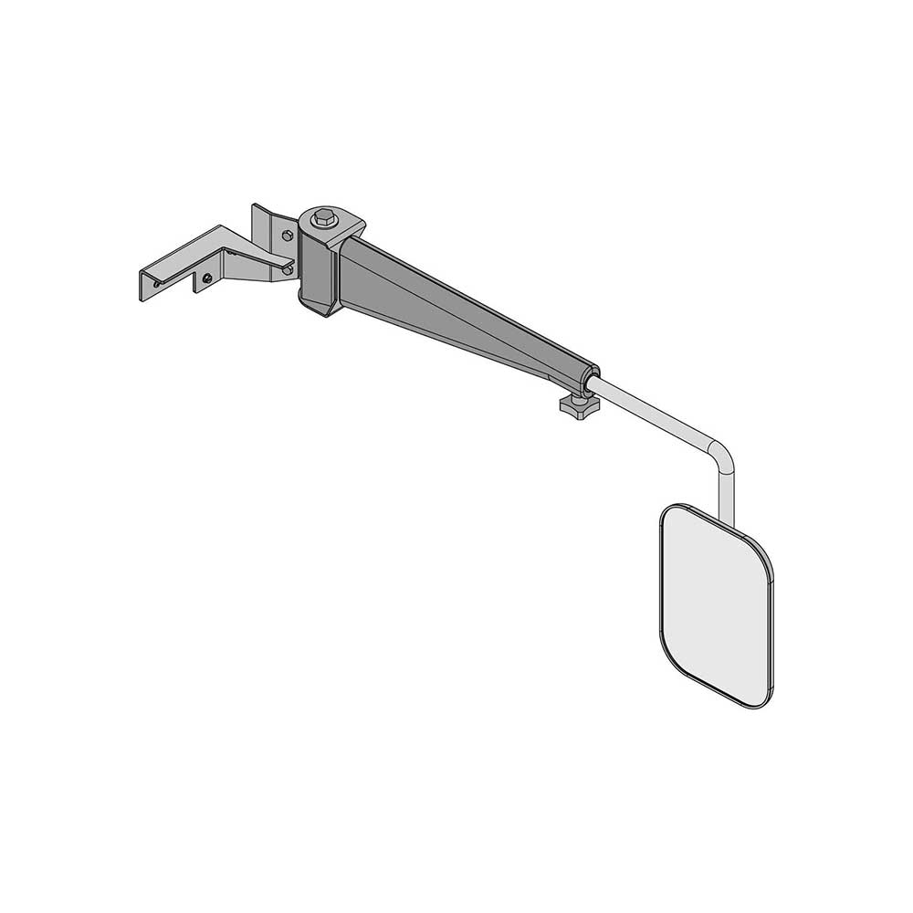 K&M Mfg Mirror Kit for Case IH 71-72 Series Magnum Tractors | Right-Hand | Black Powder Coat