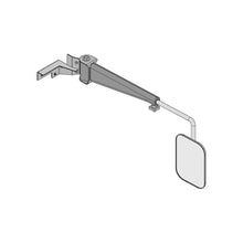 K&M Mfg Mirror Kit for Case IH 71-72 Series Magnum Tractors | Right-Hand | Black Powder Coat