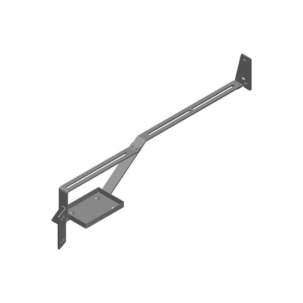 K&M Mfg Monitor Bracket Kit for John Deere 8000-8010-8020 Series Tractors | Includes Tray | Black