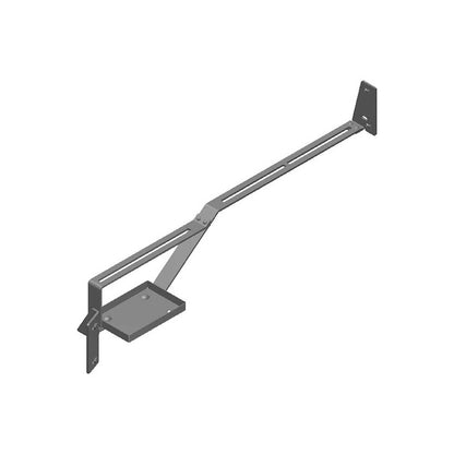 K&M Mfg Monitor Bracket Kit for John Deere 8000-8010-8020 Series Tractors | Includes Tray | Black