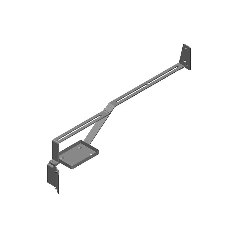 K&M Mfg Monitor Bracket Kit for John Deere R Series Tractors | Works with 7-In. Monitor | Black