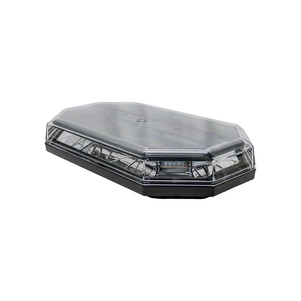 K&M Mfg LED 360-Degree Multi-Function Amber Warning Light Bar | 15-In.