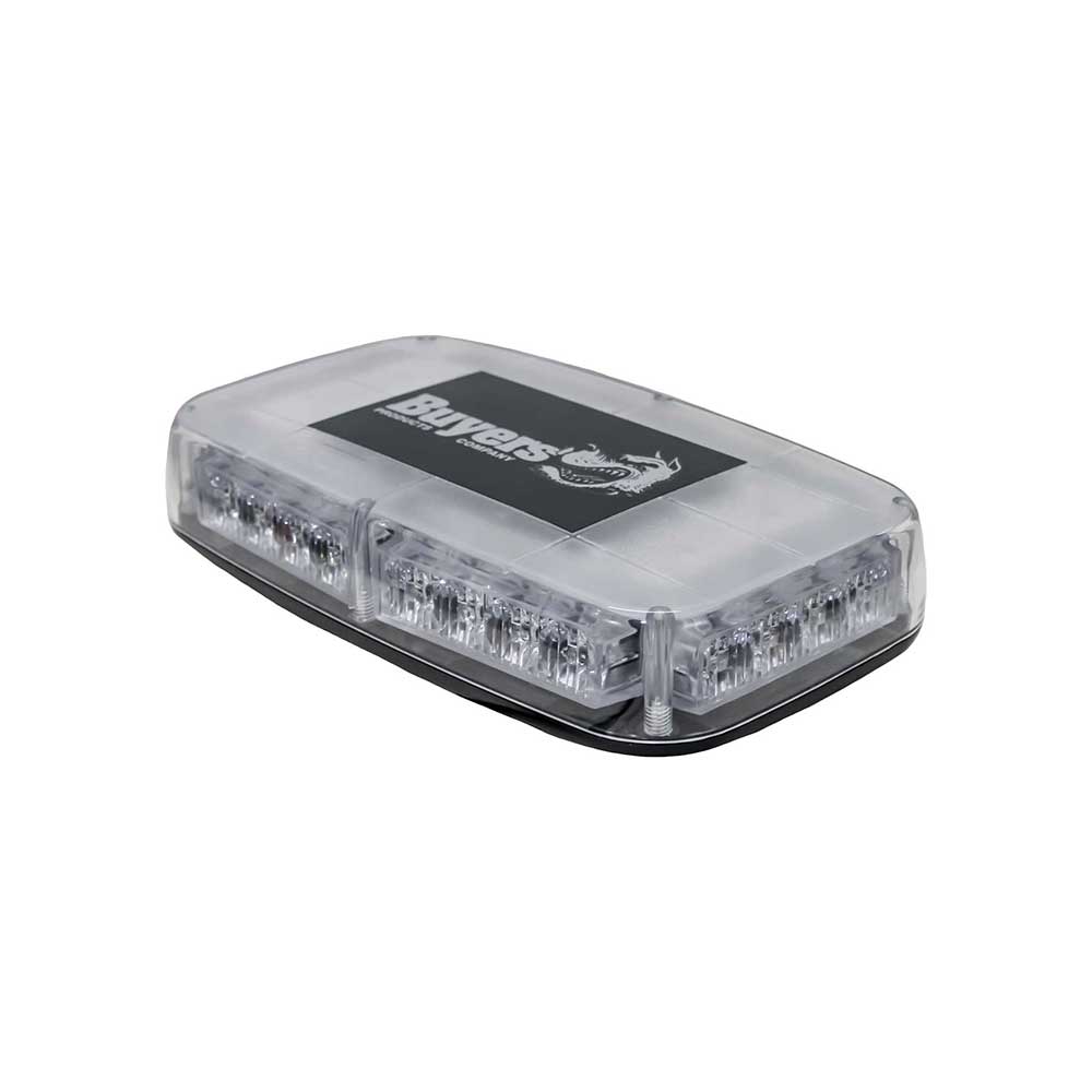 K&M Mfg LED 360-Degree Multi-Function Amber Warning Light Bar | 11-In.