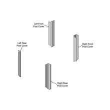 K&M Mfg Corner Post Kit for John Deere 40 Series 2WD Tractors | Black Vinyl