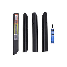 K&M Mfg Qwik Fit Corner Post Kit for John Deere 30/Early 40 Series Tractors | Black Vinyl