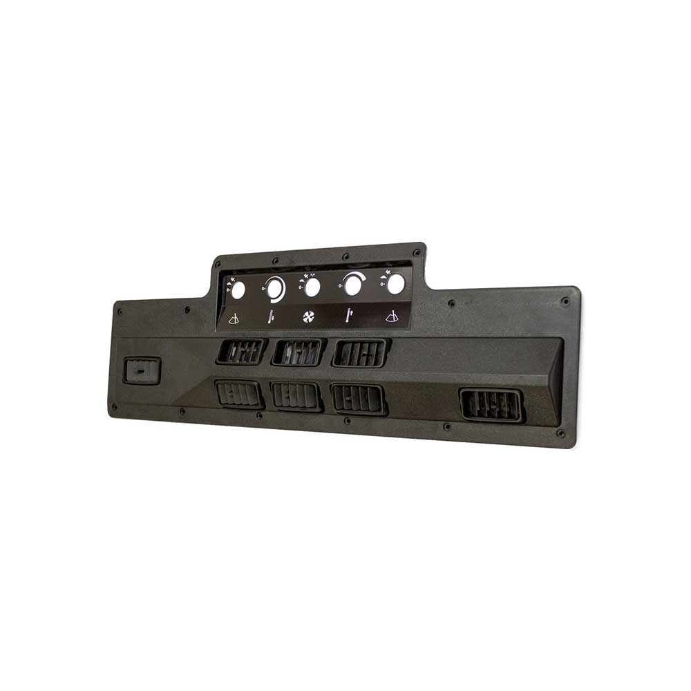 K&M Mfg A/C Control Bezel for John Deere Tractors | AH118028 | Black