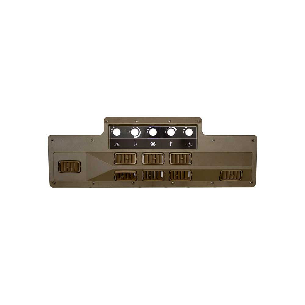 K&M Mfg A/C Control Bezel for John Deere Tractors | RE33620 | Brown