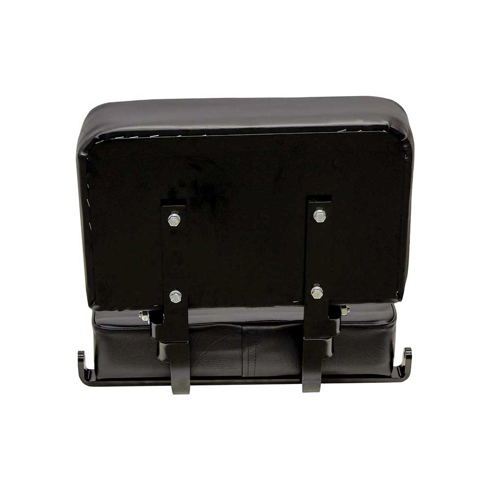 Uni Pro Universal Forklift Seat Top Assembly | With Unattached Slide Rails | Black Vinyl