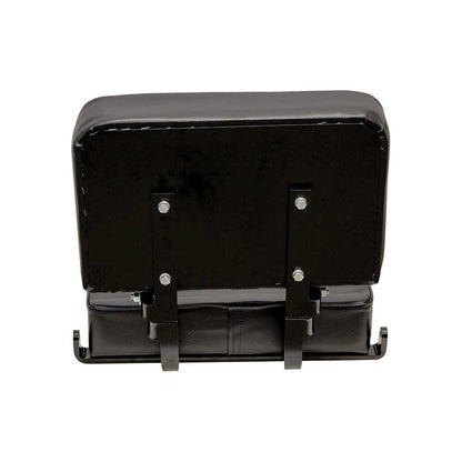 Uni Pro Universal Forklift Seat Top Assembly | With Unattached Slide Rails | Black Vinyl