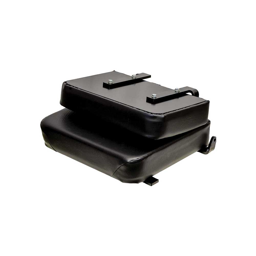 Uni Pro Universal Forklift Seat Top Assembly | With Unattached Slide Rails | Black Vinyl