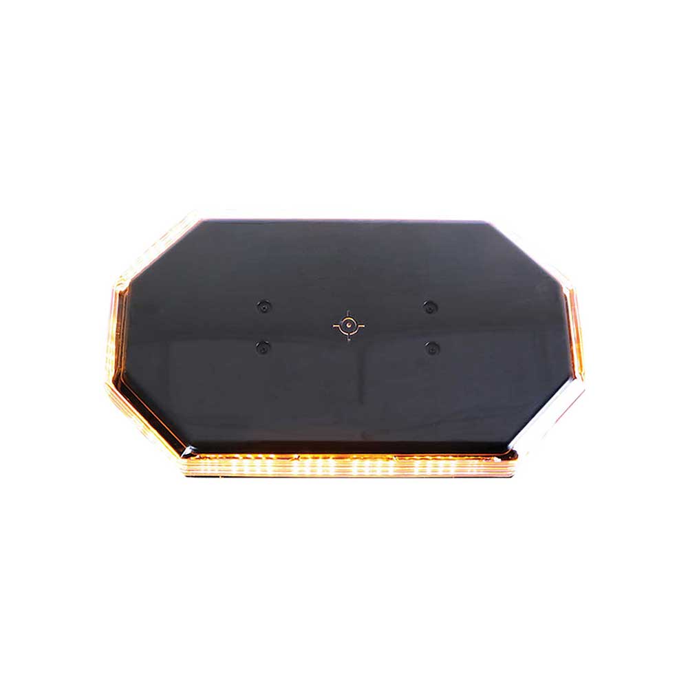 K&M Mfg LED 360-Degree Multi-Function Amber Warning Light Bar | 15-In.