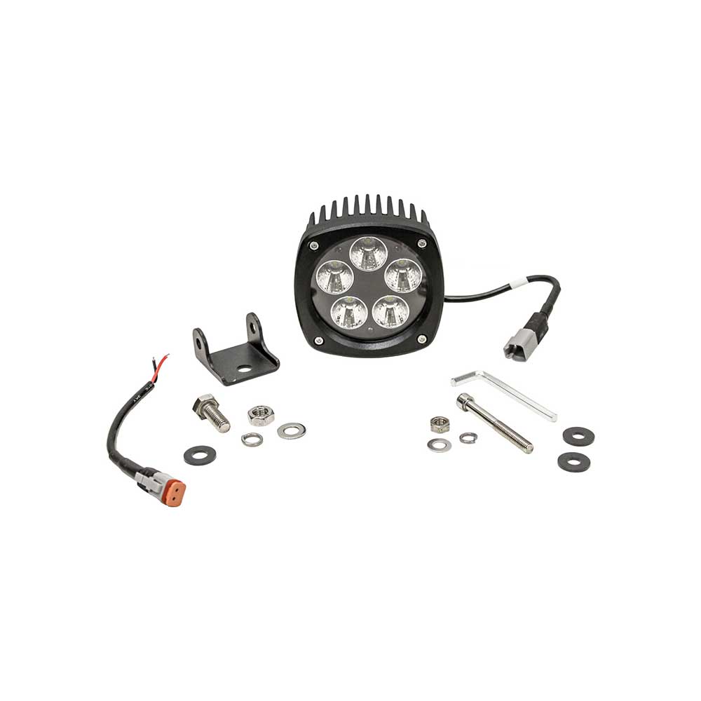 Tiger Lights Case-Cat-Gehl-Deere-Komatsu-Mustang Semi-Round LED Spot Work Light | 4.5-In.