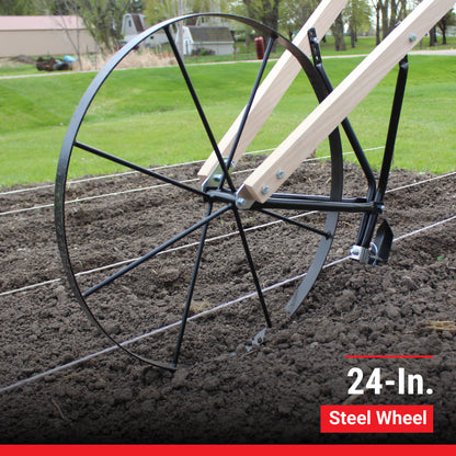 Maxim High Wheel Plow | 24 In. | Wood Handles