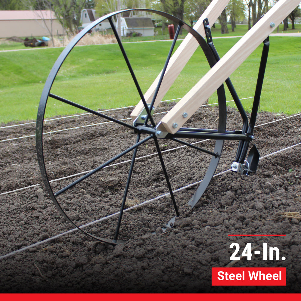 Maxim High Wheel Plow | 24-In. | Wood Handles
