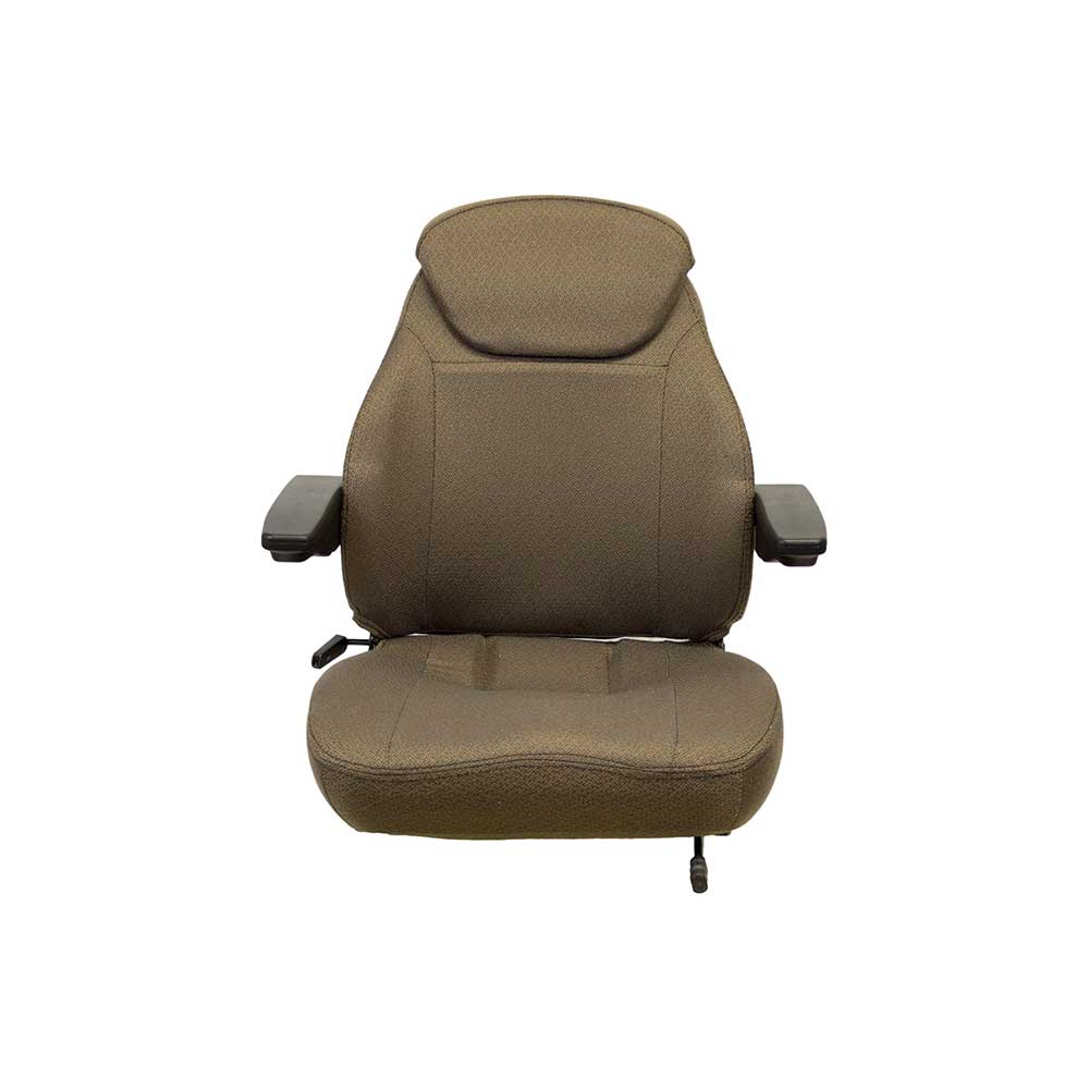 Uni Pro 440 Seat Top Assembly | With Armrests | Brown Fabric