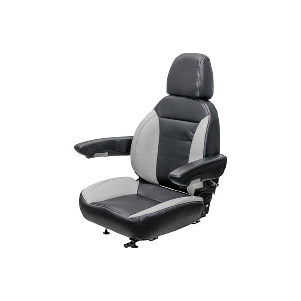 Uni Pro 445 Seat Top Assembly | Black/Gray Vinyl