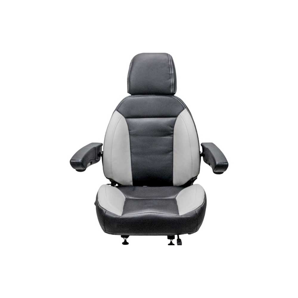 Uni Pro 445 Seat Top Assembly | Black/Gray Vinyl