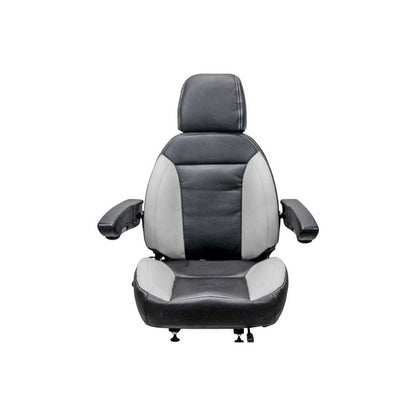 Uni Pro 445 Seat Top Assembly | Black/Gray Vinyl