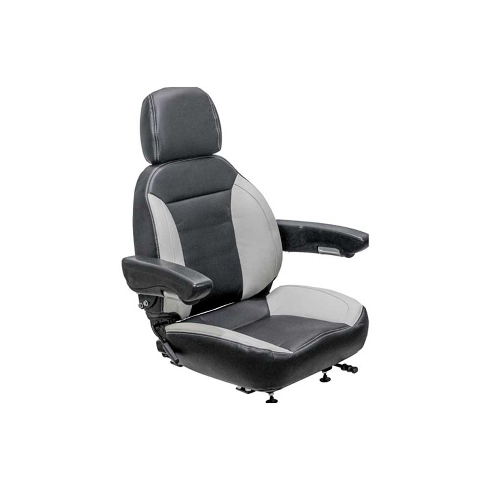 Uni Pro 445 Seat Top Assembly | Black/Gray Vinyl